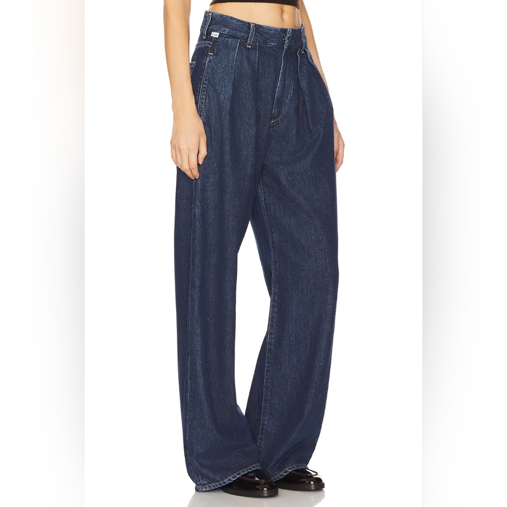 New Citizens of Humanity Petra Pleated Denim Trousers Wide Leg Jeans Size 28 - Picture 3 of 16